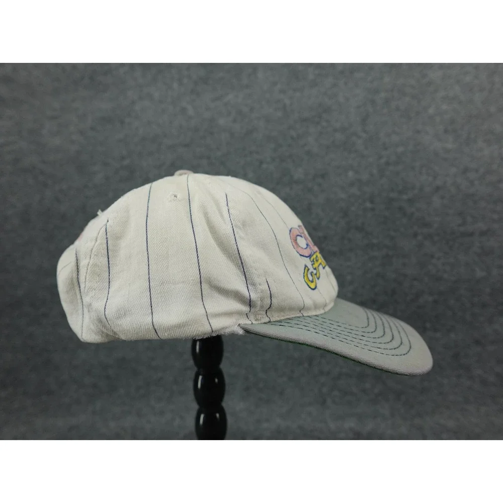 Camel Club Camel Snapback Hat Mens OSFA White Grey Vintage 90s Pinstripe